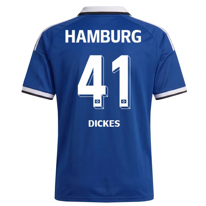Danxen Kvinder Fernando Dickes #41 Hvid Blå Udebane Spillertrøjer 2026/27 Trøje T-Shirt