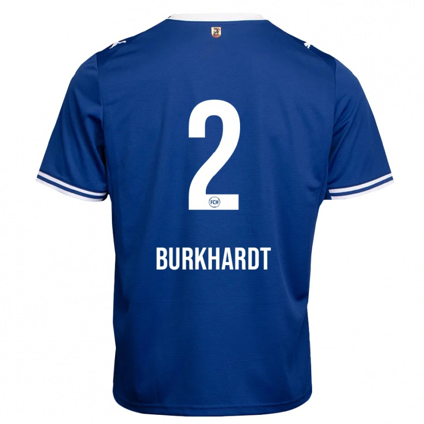 Danxen Kvinder Hannes Burkhardt #2 Kongelig Blå Hvid Udebane Spillertrøjer 2026/27 Trøje T-Shirt