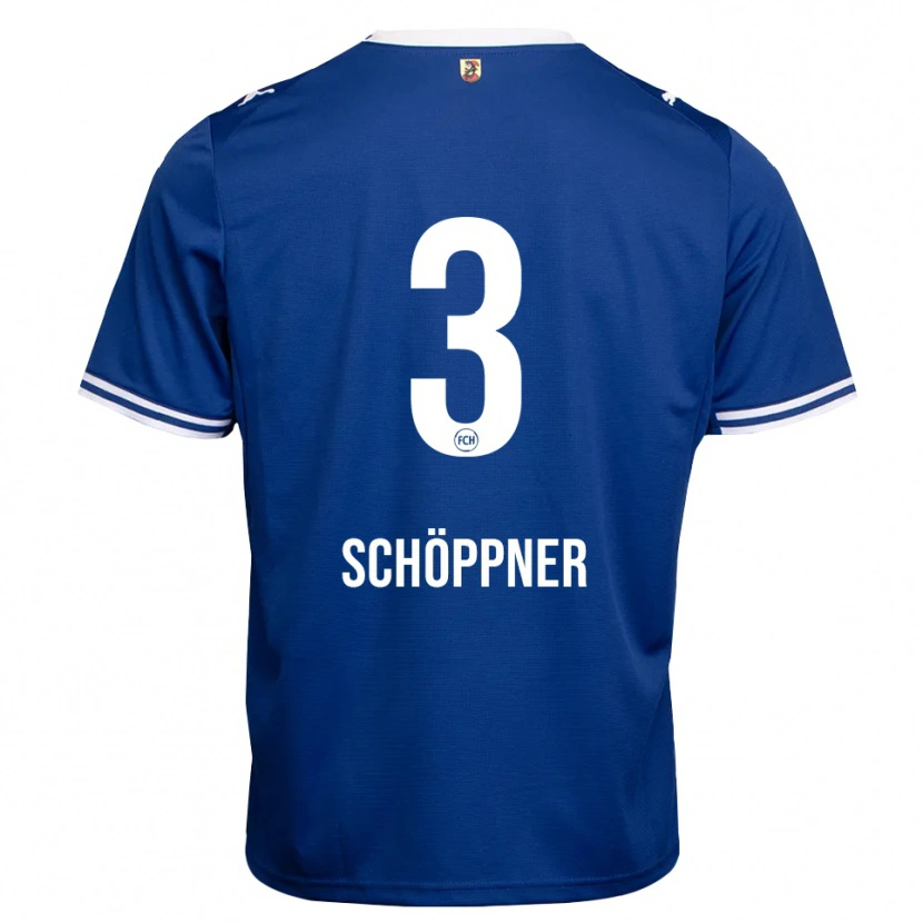 Danxen Kvinder Jan Schöppner #3 Kongelig Blå Hvid Udebane Spillertrøjer 2026/27 Trøje T-Shirt