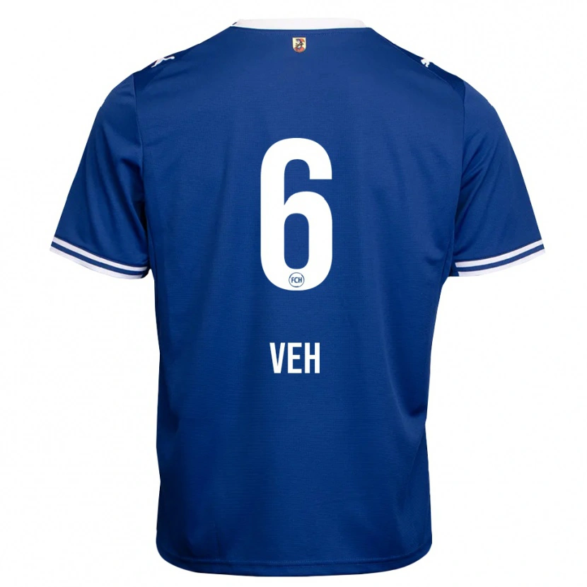 Danxen Kvinder Lucas Veh #6 Kongelig Blå Hvid Udebane Spillertrøjer 2026/27 Trøje T-Shirt