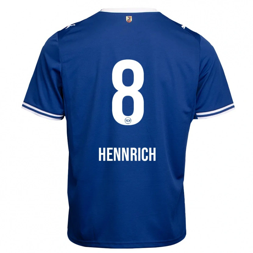 Danxen Kvinder Paul Hennrich #8 Kongelig Blå Hvid Udebane Spillertrøjer 2026/27 Trøje T-Shirt