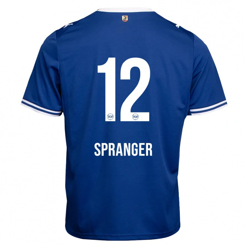 Danxen Kvinder Luke Spranger #12 Kongelig Blå Hvid Udebane Spillertrøjer 2026/27 Trøje T-Shirt