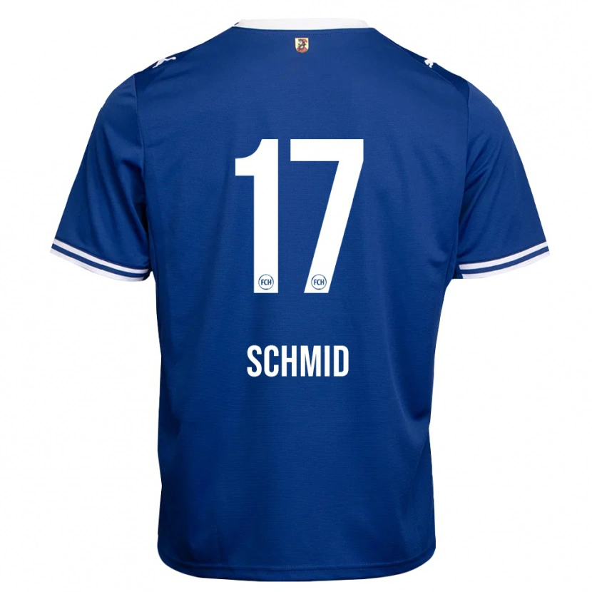 Danxen Kvinder Florent Schmid #17 Kongelig Blå Hvid Udebane Spillertrøjer 2026/27 Trøje T-Shirt