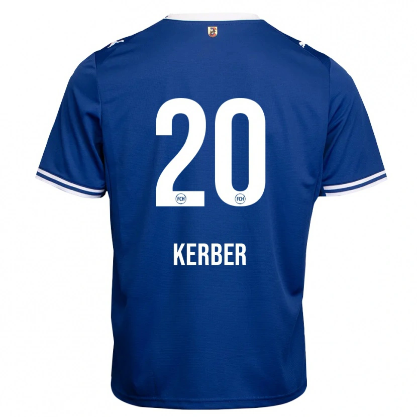 Danxen Kvinder Luca Kerber #20 Kongelig Blå Hvid Udebane Spillertrøjer 2026/27 Trøje T-Shirt