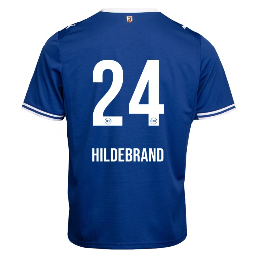 Danxen Kvinder Jan Hildebrandt #24 Kongelig Blå Hvid Udebane Spillertrøjer 2026/27 Trøje T-Shirt