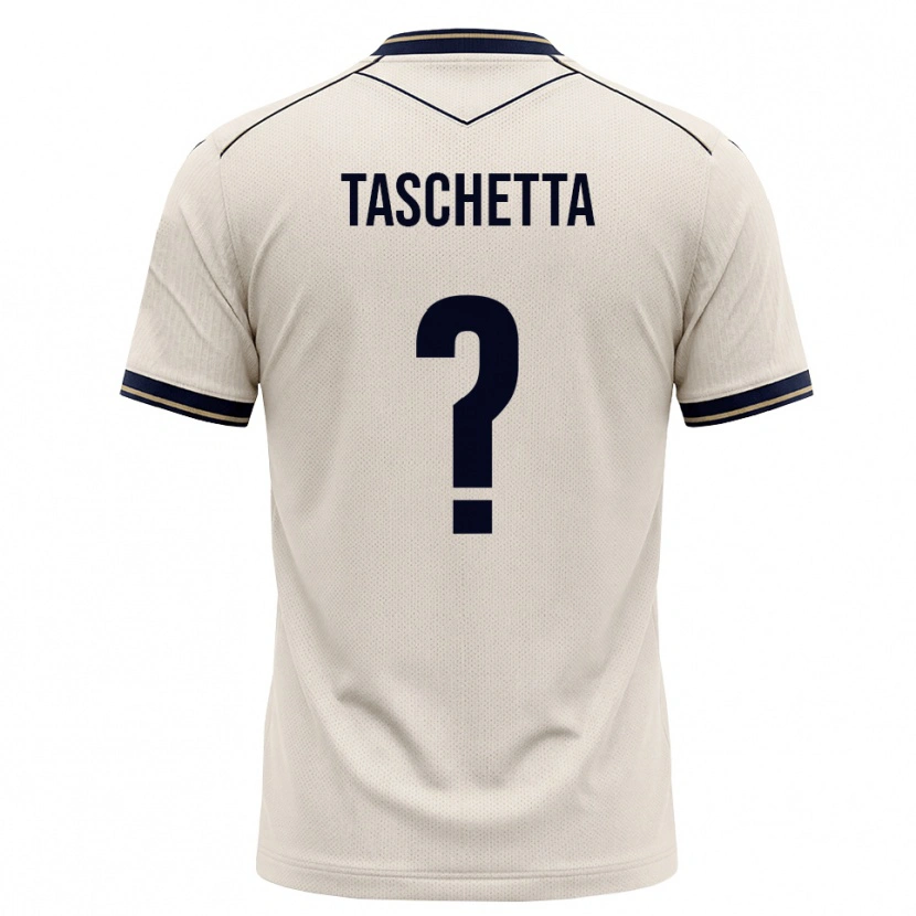 Danxen Kvinder Vincenzo Taschetta #0 Off-White Blækblå Udebane Spillertrøjer 2026/27 Trøje T-Shirt