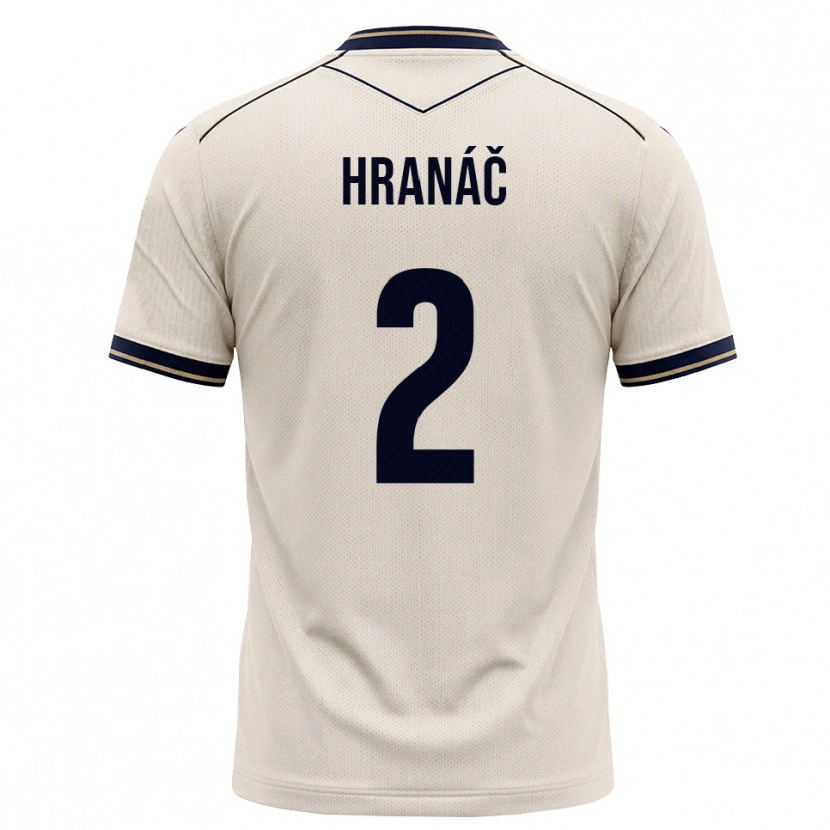 Danxen Kvinder Robin Hranac #2 Off-White Blækblå Udebane Spillertrøjer 2026/27 Trøje T-Shirt