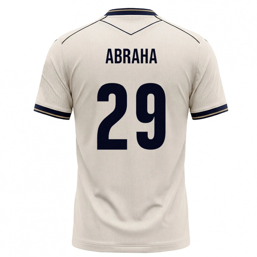 Danxen Kvinder Natnael Abraha #29 Off-White Blækblå Udebane Spillertrøjer 2026/27 Trøje T-Shirt
