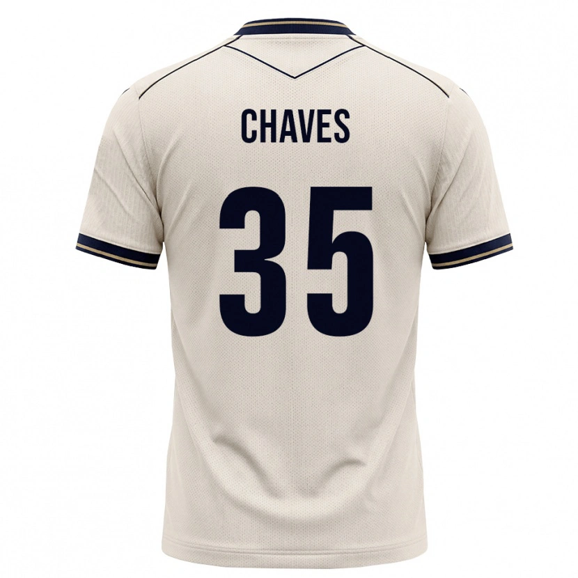Danxen Kvinder Arthur Chaves #35 Off-White Blækblå Udebane Spillertrøjer 2026/27 Trøje T-Shirt