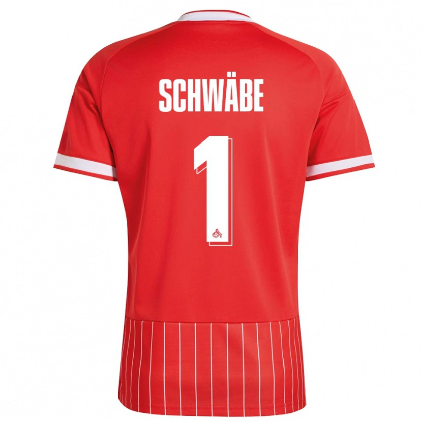 Danxen Kvinder Marvin Schwäbe #1 Rød Hvid Grøn Udebane Spillertrøjer 2026/27 Trøje T-Shirt