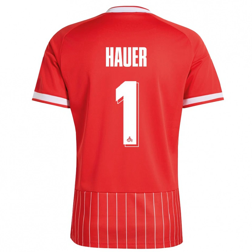 Danxen Kvinder Luis Hauer #1 Rød Hvid Grøn Udebane Spillertrøjer 2026/27 Trøje T-Shirt
