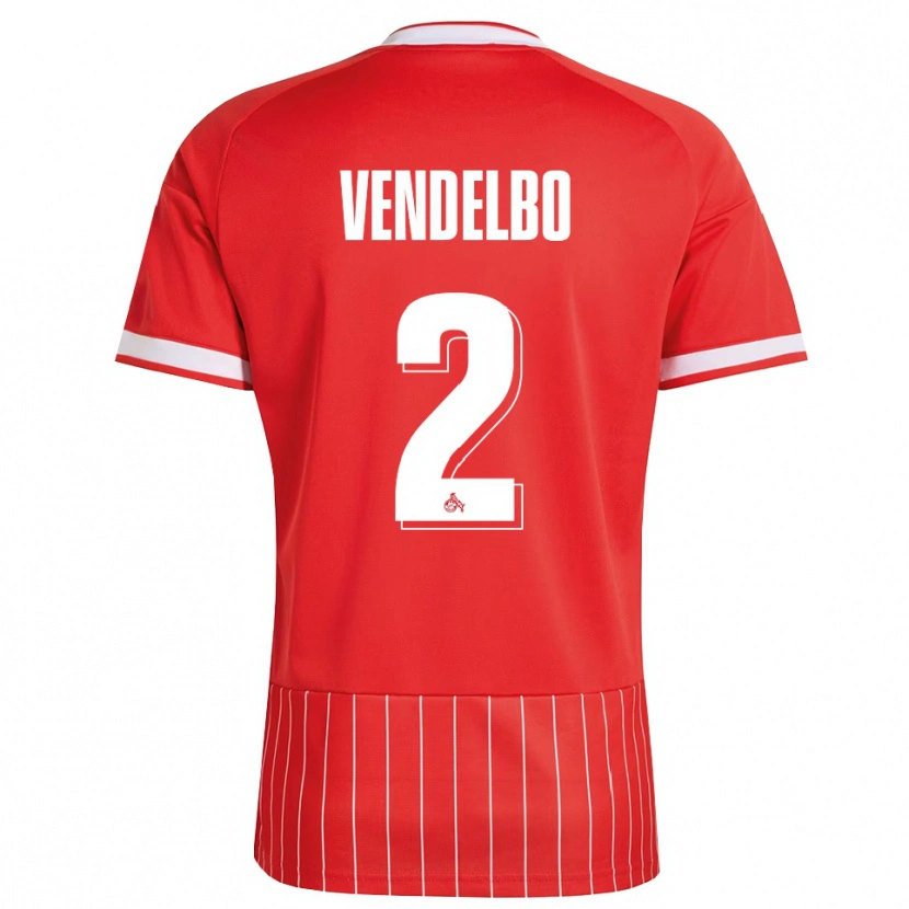 Danxen Kvinder Sofie Vendelbo #2 Rød Hvid Grøn Udebane Spillertrøjer 2026/27 Trøje T-Shirt