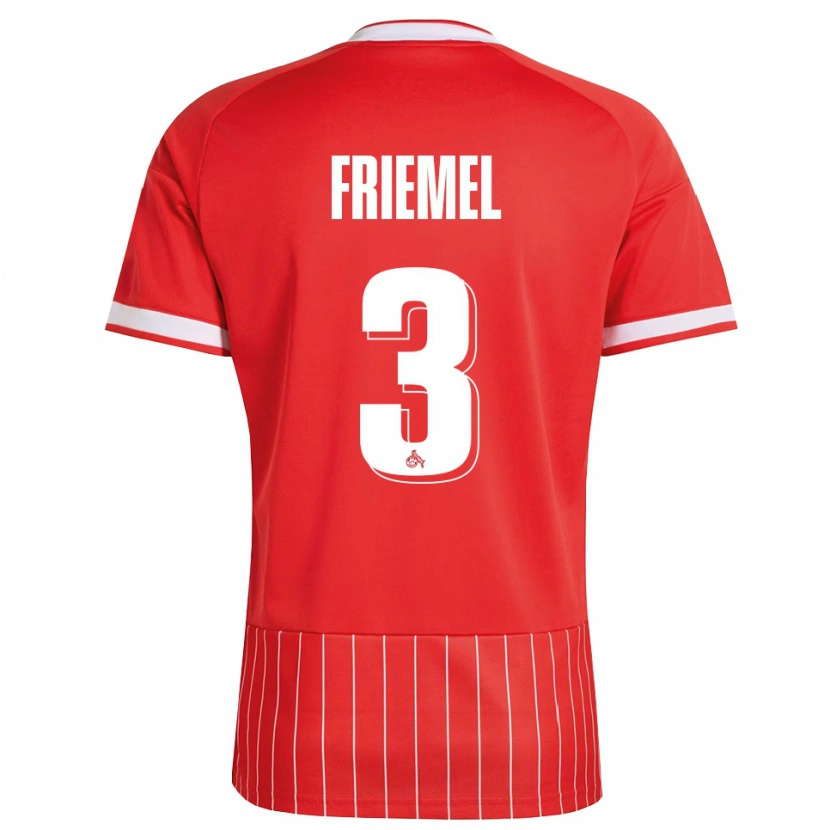 Danxen Kvinder Jonathan Friemel #3 Rød Hvid Grøn Udebane Spillertrøjer 2026/27 Trøje T-Shirt