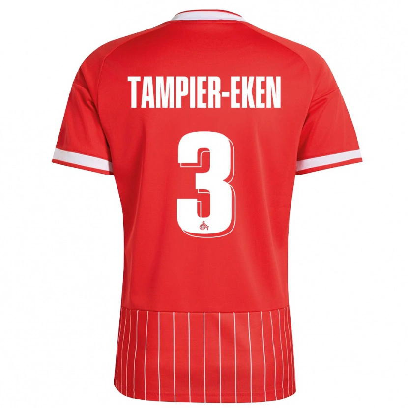 Danxen Kvinder Pierre Tampier-Eken #3 Rød Hvid Grøn Udebane Spillertrøjer 2026/27 Trøje T-Shirt