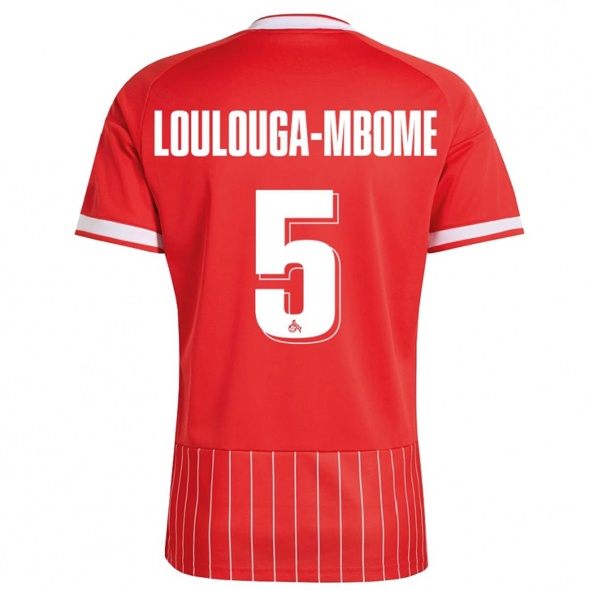 Danxen Kvinder Pascal Loulouga-Mbome #5 Rød Hvid Grøn Udebane Spillertrøjer 2026/27 Trøje T-Shirt