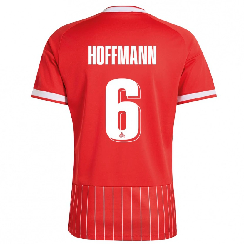 Danxen Kvinder Niklas Hoffmann #6 Rød Hvid Grøn Udebane Spillertrøjer 2026/27 Trøje T-Shirt