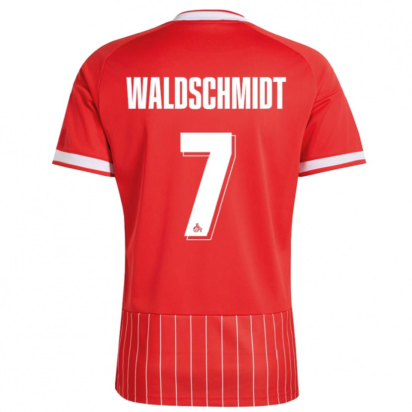 Danxen Kvinder Luca Waldschmidt #7 Rød Hvid Grøn Udebane Spillertrøjer 2026/27 Trøje T-Shirt
