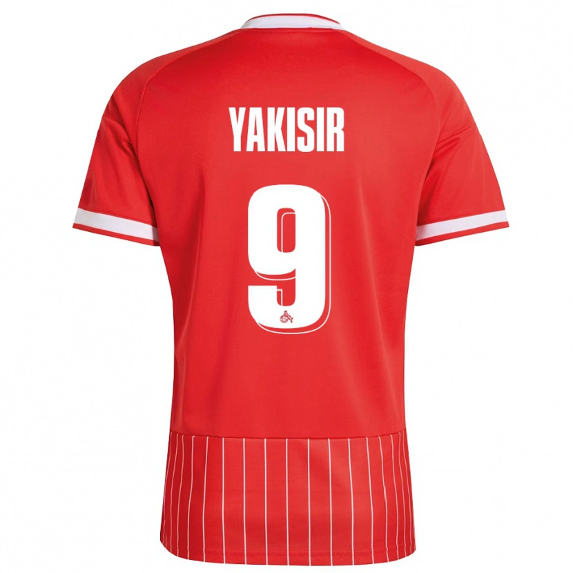 Danxen Kvinder Emir-Ahmet Yakisir #9 Rød Hvid Grøn Udebane Spillertrøjer 2026/27 Trøje T-Shirt