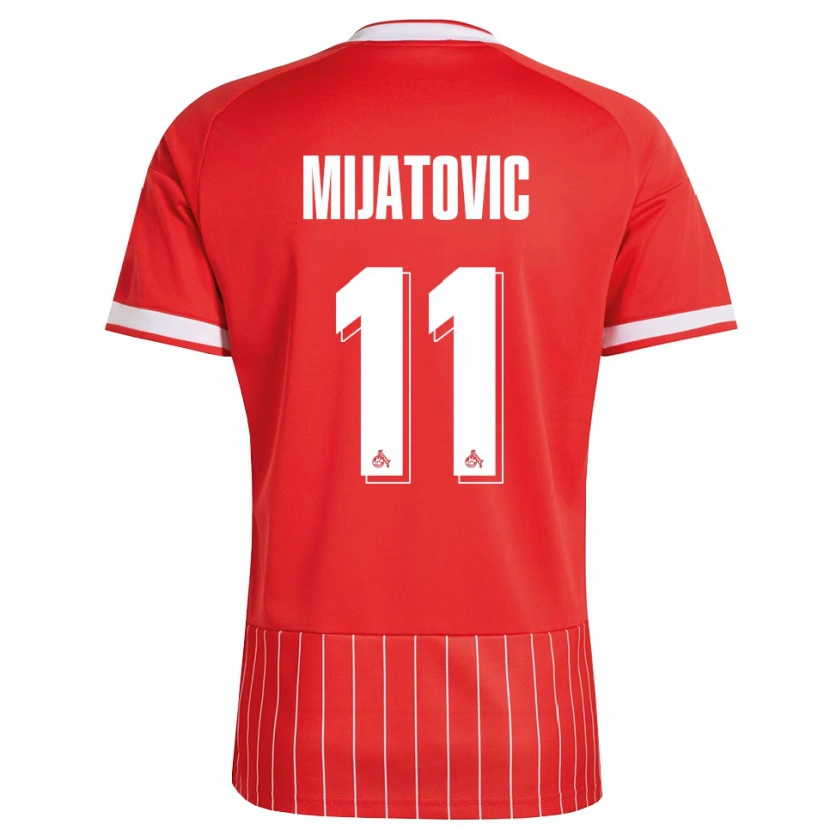 Danxen Kvinder Luca Mijatovic #11 Rød Hvid Grøn Udebane Spillertrøjer 2026/27 Trøje T-Shirt