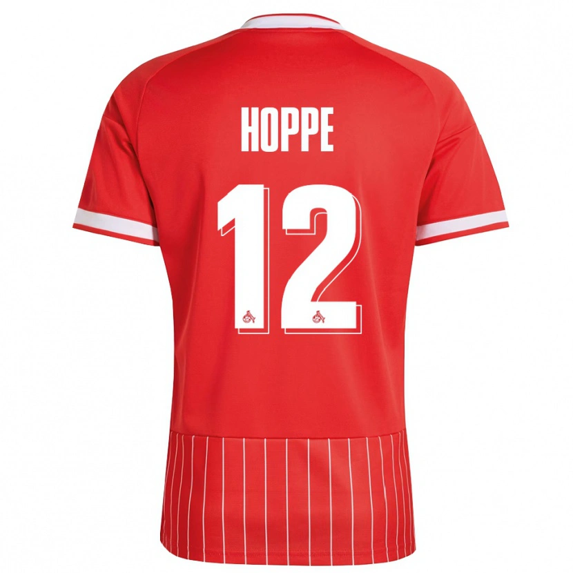 Danxen Kvinder Paula Hoppe #12 Rød Hvid Grøn Udebane Spillertrøjer 2026/27 Trøje T-Shirt