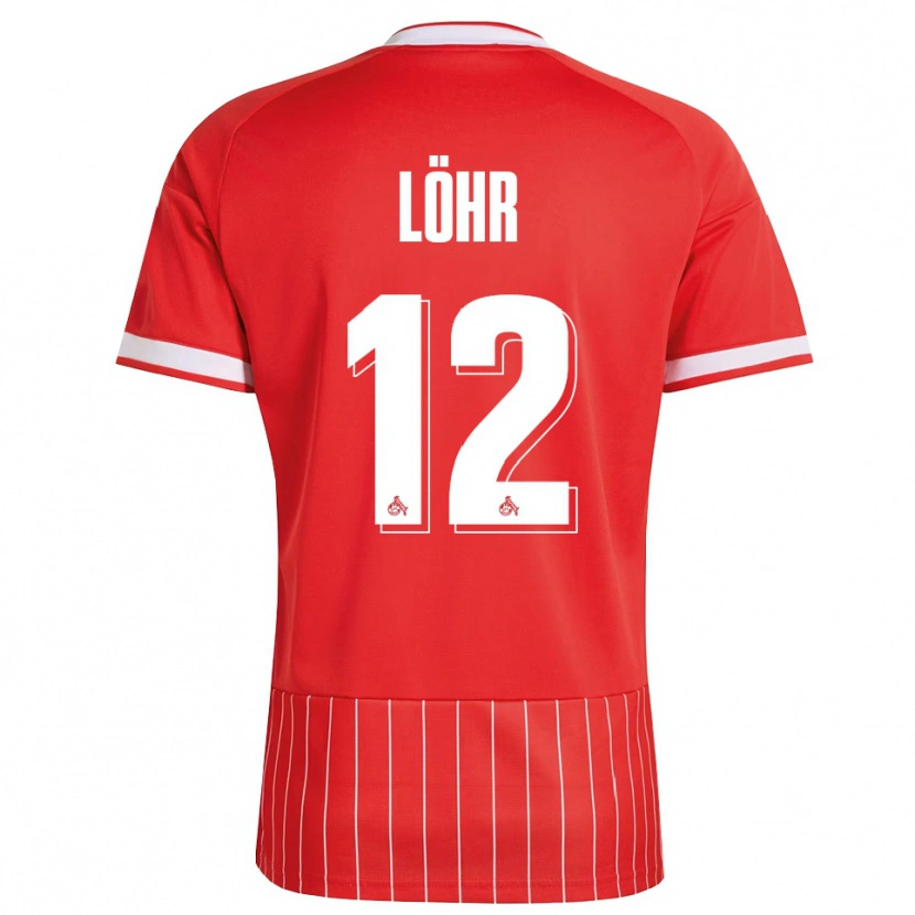 Danxen Kvinder Max Löhr #12 Rød Hvid Grøn Udebane Spillertrøjer 2026/27 Trøje T-Shirt
