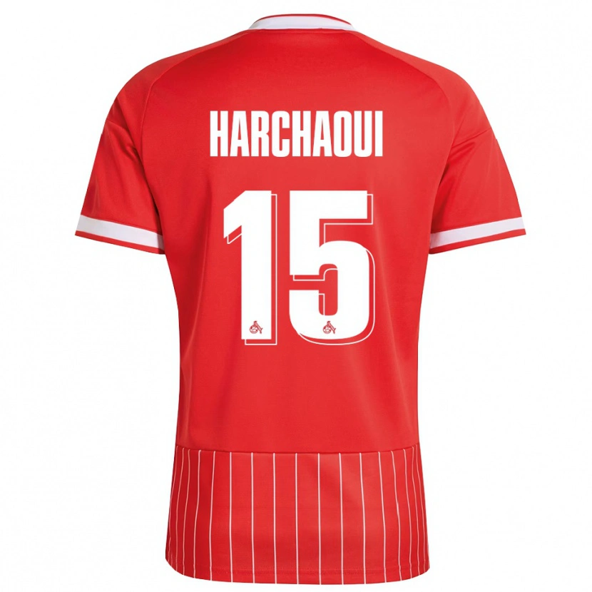Danxen Kvinder Fayssal Harchaoui #15 Rød Hvid Grøn Udebane Spillertrøjer 2026/27 Trøje T-Shirt