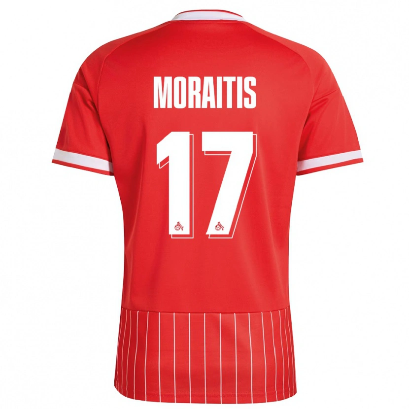 Danxen Kvinder Victor Moraitis #17 Rød Hvid Grøn Udebane Spillertrøjer 2026/27 Trøje T-Shirt