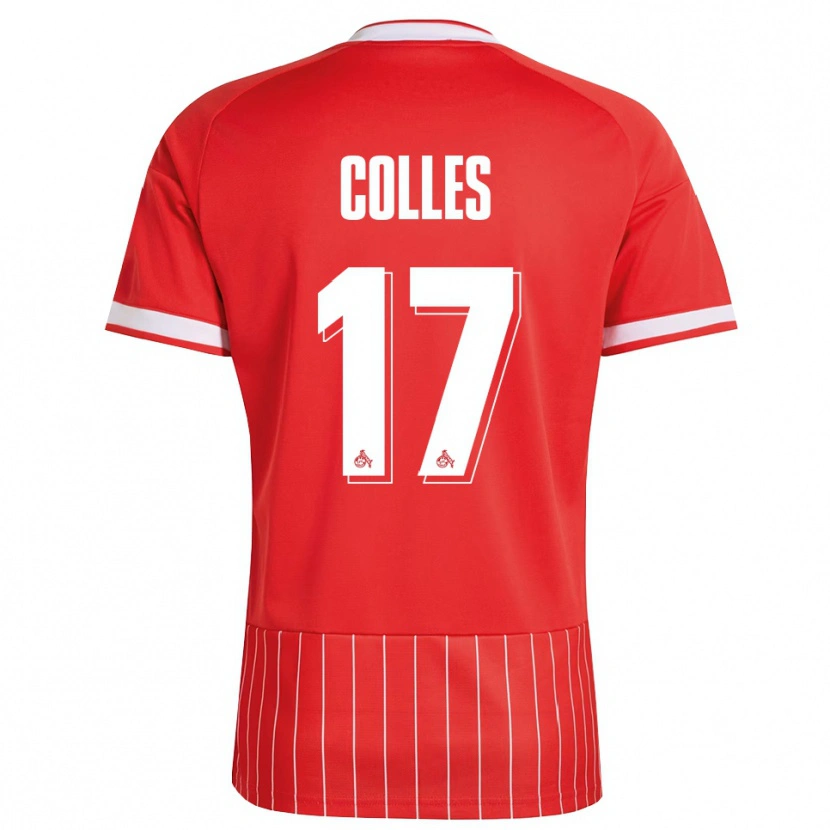 Danxen Kvinder Jan Colles #17 Rød Hvid Grøn Udebane Spillertrøjer 2026/27 Trøje T-Shirt