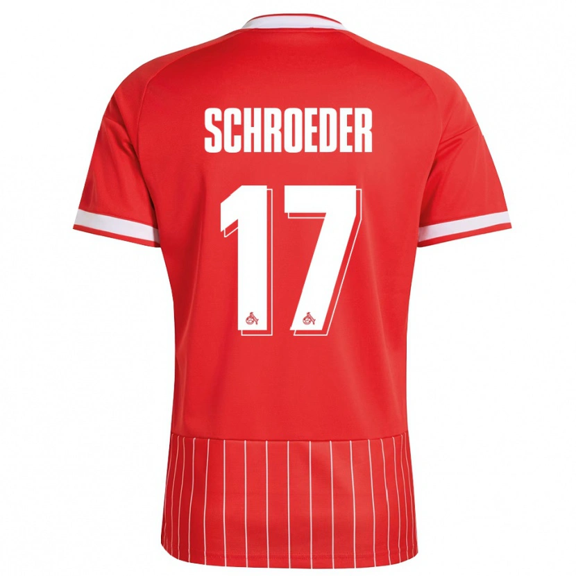 Danxen Kvinder Alexander Schroeder #17 Rød Hvid Grøn Udebane Spillertrøjer 2026/27 Trøje T-Shirt