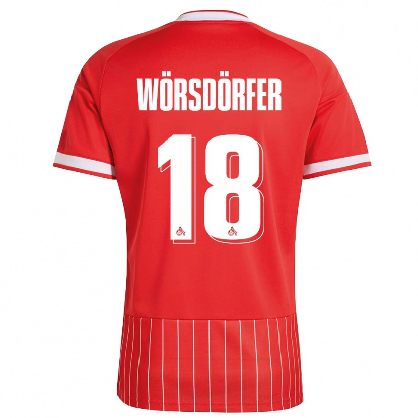 Danxen Kvinder Len Wörsdörfer #18 Rød Hvid Grøn Udebane Spillertrøjer 2026/27 Trøje T-Shirt