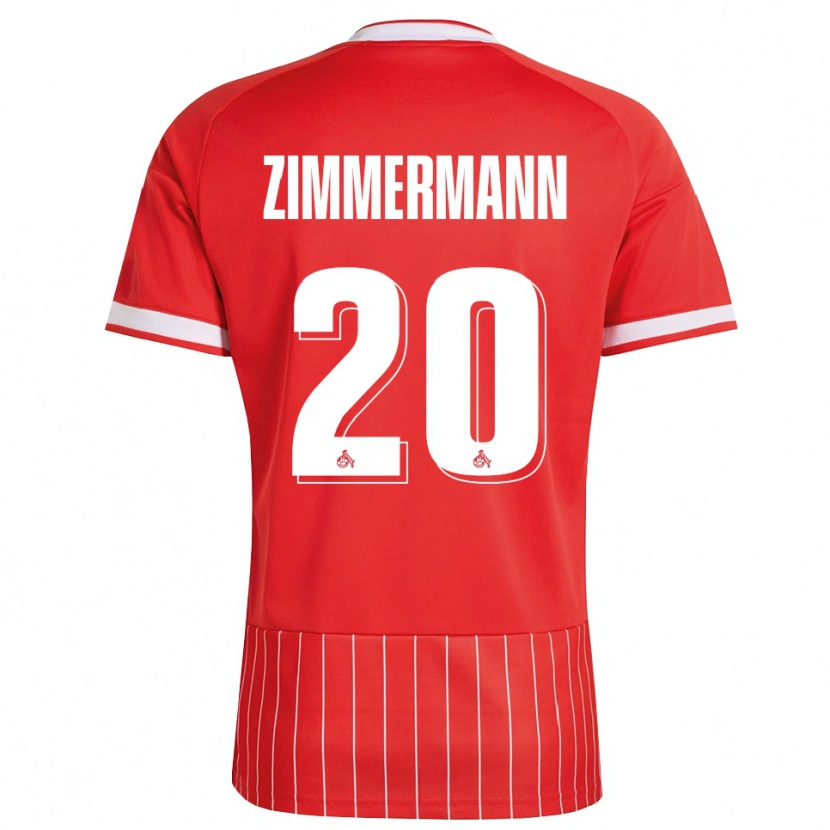 Danxen Kvinder Nick Zimmermann #20 Rød Hvid Grøn Udebane Spillertrøjer 2026/27 Trøje T-Shirt