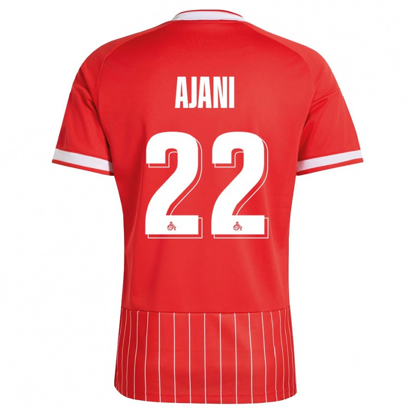 Danxen Kvinder Marvin Ajani #22 Rød Hvid Grøn Udebane Spillertrøjer 2026/27 Trøje T-Shirt