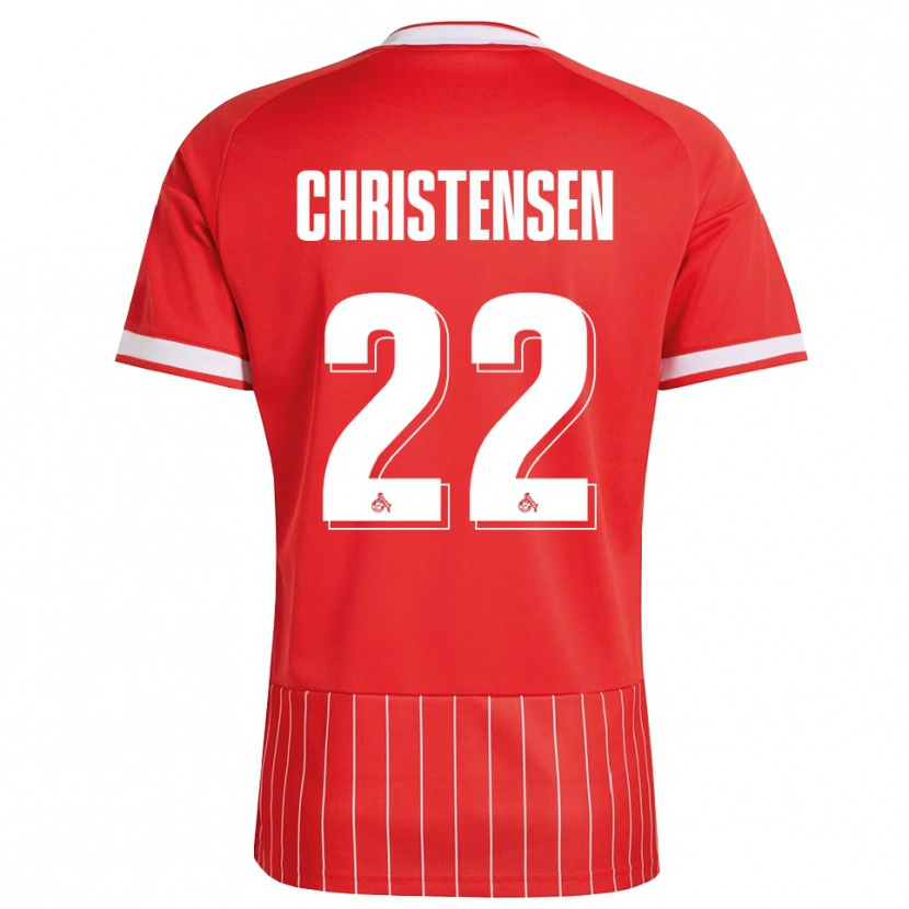 Danxen Kvinder Jacob Christensen #22 Rød Hvid Grøn Udebane Spillertrøjer 2026/27 Trøje T-Shirt