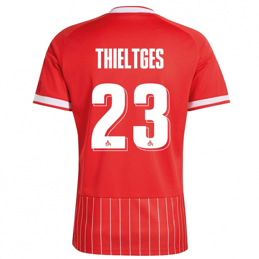 Danxen Kvinder Phil Thieltges #23 Rød Hvid Grøn Udebane Spillertrøjer 2026/27 Trøje T-Shirt