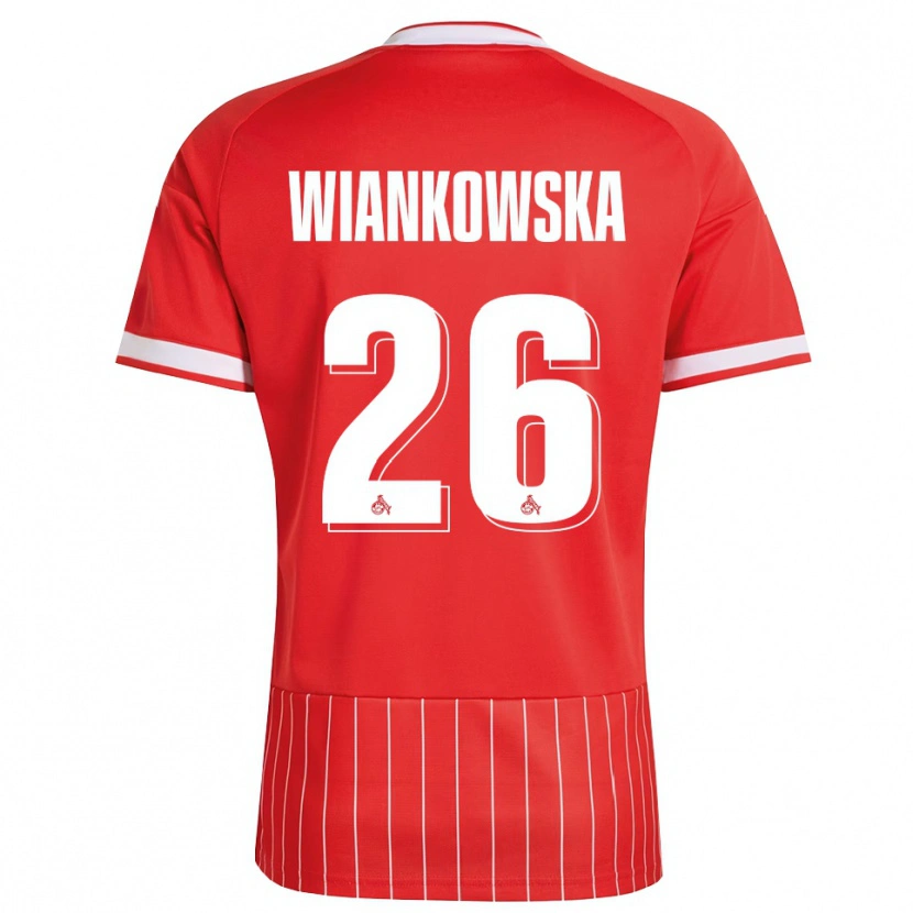 Danxen Kvinder Martyna Wiankow­ska #26 Rød Hvid Grøn Udebane Spillertrøjer 2026/27 Trøje T-Shirt