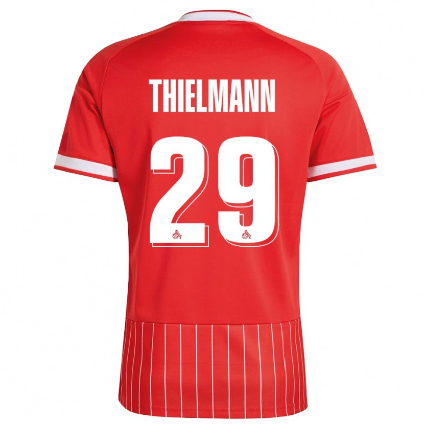 Danxen Kvinder Jan Thielmann #29 Rød Hvid Grøn Udebane Spillertrøjer 2026/27 Trøje T-Shirt