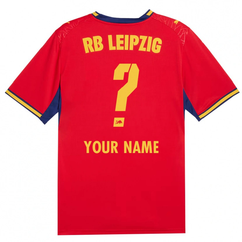 Danxen Kvinder Dit Navn #0 Rød Gul Kongelig Blå Udebane Spillertrøjer 2026/27 Trøje T-Shirt