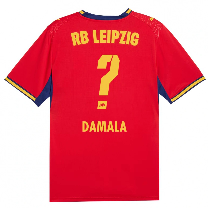 Danxen Kvinder Bilal Damala #0 Rød Gul Kongelig Blå Udebane Spillertrøjer 2026/27 Trøje T-Shirt