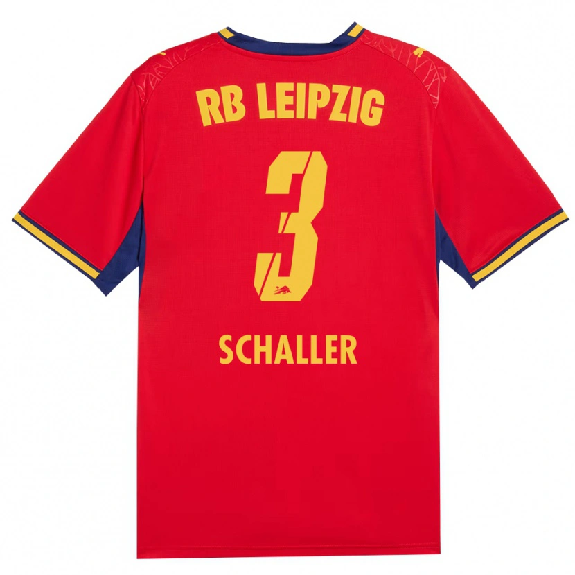 Danxen Kvinder Josefine Schaller #3 Rød Gul Kongelig Blå Udebane Spillertrøjer 2026/27 Trøje T-Shirt