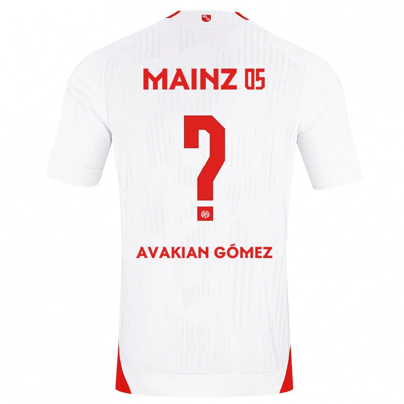 Danxen Kvinder Román Avakian Gómez #0 Hvid Rød Gul Udebane Spillertrøjer 2026/27 Trøje T-Shirt