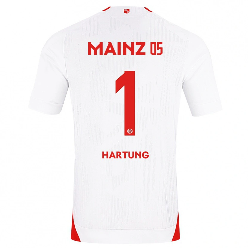 Danxen Kvinder Nick Hartung #1 Hvid Rød Gul Udebane Spillertrøjer 2026/27 Trøje T-Shirt