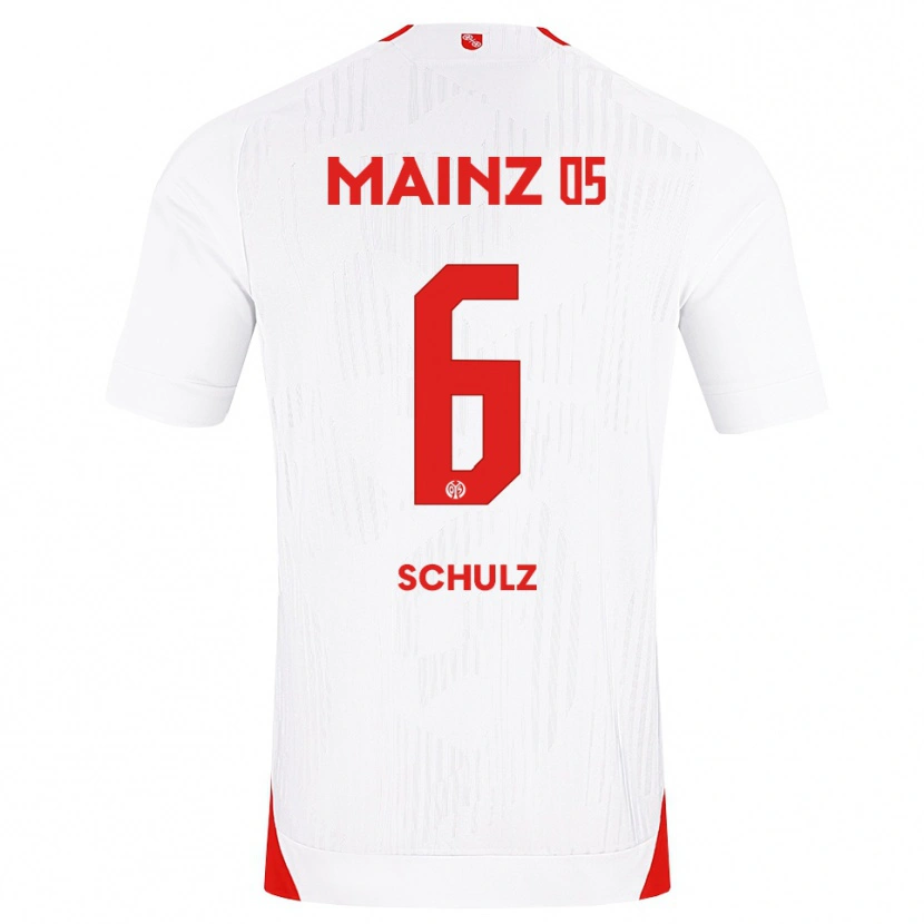 Danxen Kvinder Philipp Schulz #6 Hvid Rød Gul Udebane Spillertrøjer 2026/27 Trøje T-Shirt