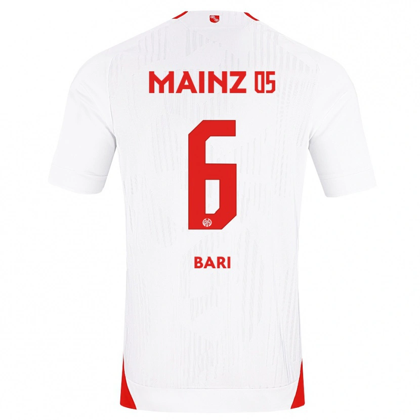 Danxen Kvinder Lorena Bari #6 Hvid Rød Gul Udebane Spillertrøjer 2026/27 Trøje T-Shirt