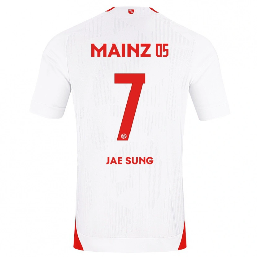 Danxen Kvinder Jae-Sung Lee #7 Hvid Rød Gul Udebane Spillertrøjer 2026/27 Trøje T-Shirt