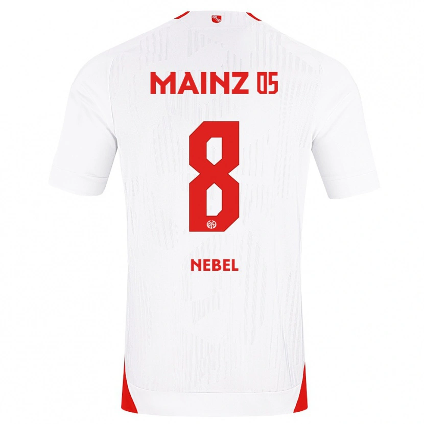 Danxen Kvinder Paul Nebel #8 Hvid Rød Gul Udebane Spillertrøjer 2026/27 Trøje T-Shirt