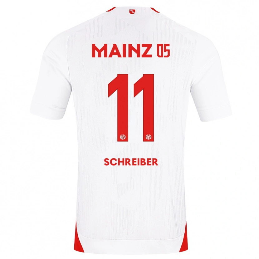 Danxen Kvinder Philipp Schreiber #11 Hvid Rød Gul Udebane Spillertrøjer 2026/27 Trøje T-Shirt