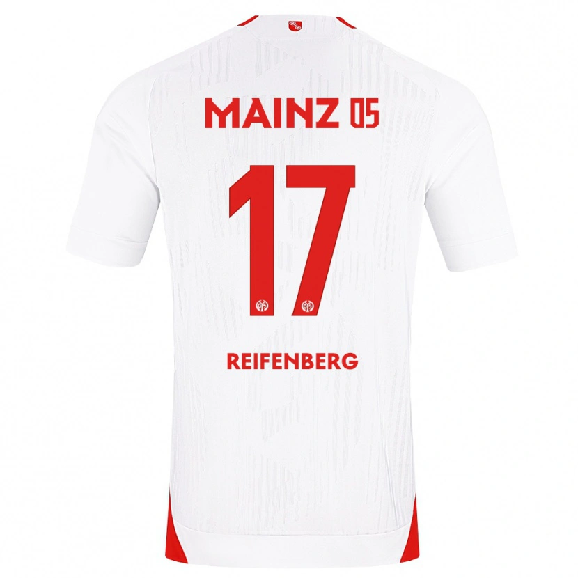 Danxen Kvinder Michelle Reifenberg #17 Hvid Rød Gul Udebane Spillertrøjer 2026/27 Trøje T-Shirt