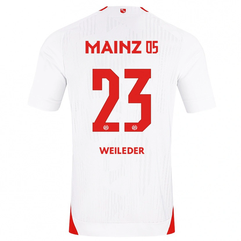 Danxen Kvinder Tobias Weileder #23 Hvid Rød Gul Udebane Spillertrøjer 2026/27 Trøje T-Shirt