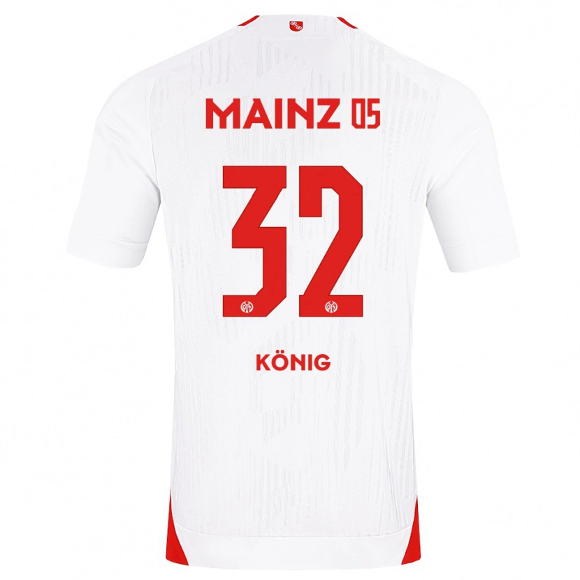 Danxen Kvinder Raúl König #32 Hvid Rød Gul Udebane Spillertrøjer 2026/27 Trøje T-Shirt