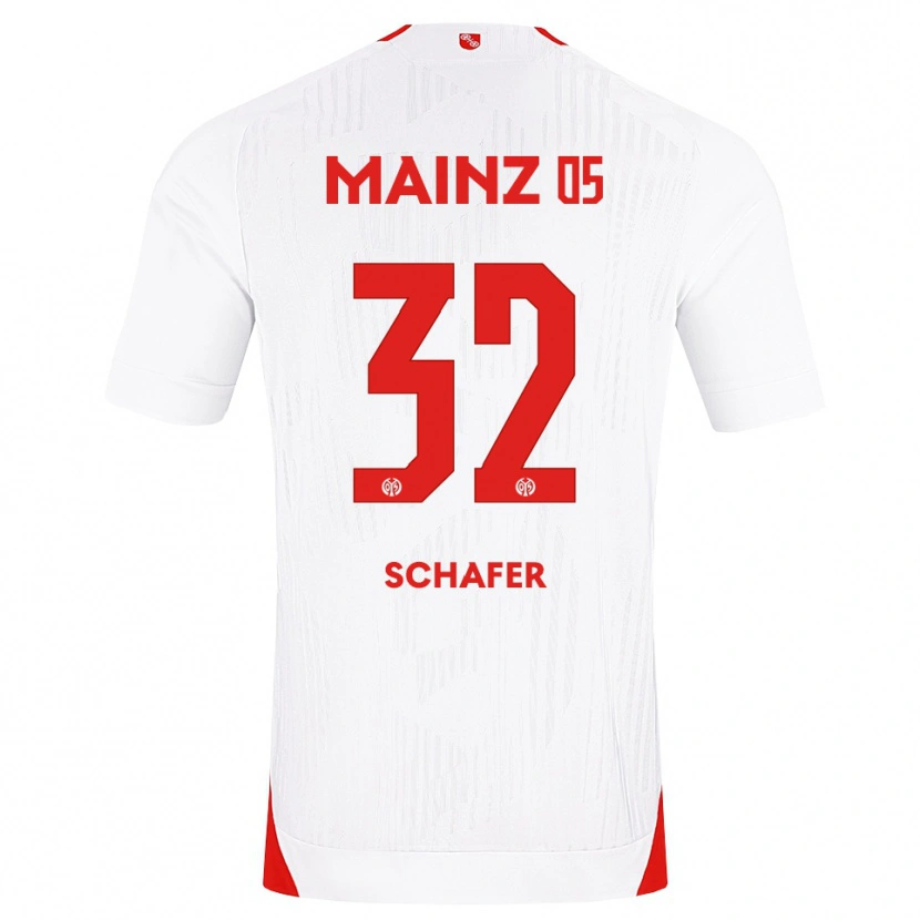 Danxen Kvinder Ann-Christin Schäfer #32 Hvid Rød Gul Udebane Spillertrøjer 2026/27 Trøje T-Shirt